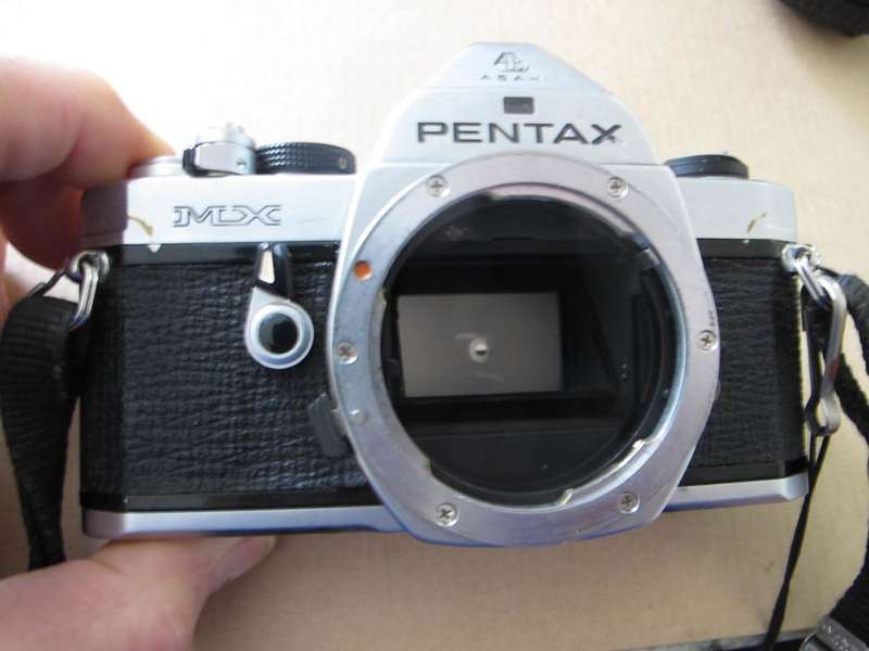 Camera - Pentax MX with Sigma Zoom Master 1:35 -4.5 f35 - 70 mm